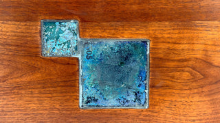 Edward Wormley Janas Coffee Table with Tiffany Glass Tiles for Dunbar