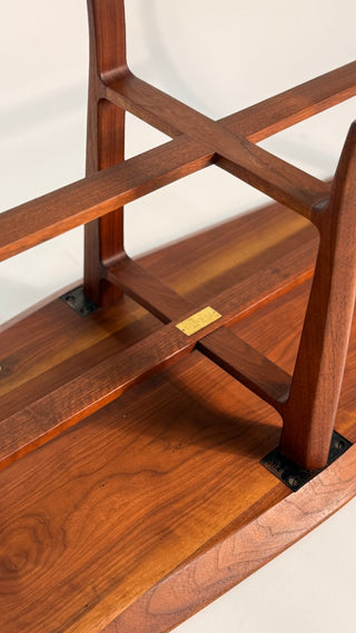 Edward Wormley Janas Coffee Table with Tiffany Glass Tiles for Dunbar