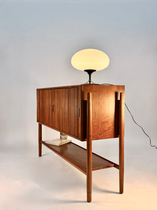 Tambour Door Parallel Credenza by Barney Flagg for Drexel