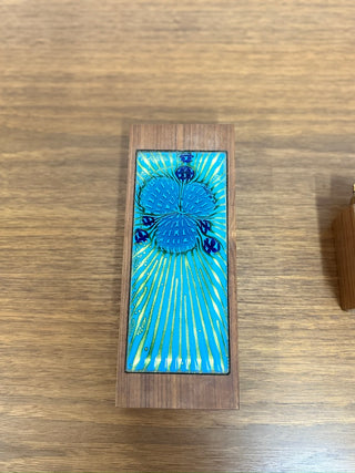 Annemarie Davidson Ghostline Enamel and Wood Lighter and Box