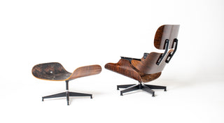 2nd Generation Eames Lounge Chair and Ottoman in Rosewood by Herman Miller (model 670/671) Avalible for Custom Leather Choice