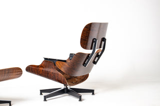 2nd Generation Eames Lounge Chair and Ottoman in Rosewood by Herman Miller (model 670/671) Avalible for Custom Leather Choice