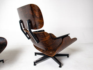 2nd Generation Eames Lounge Chair and Ottoman in Rosewood by Herman Miller (model 670/671) Avalible for Custom Leather Choice