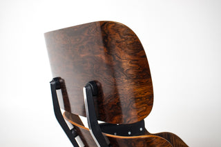 2nd Generation Eames Lounge Chair and Ottoman in Rosewood by Herman Miller (model 670/671) Avalible for Custom Leather Choice