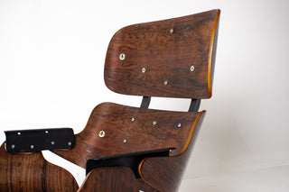 2nd Generation Eames Lounge Chair and Ottoman in Rosewood by Herman Miller (model 670/671) Avalible for Custom Leather Choice