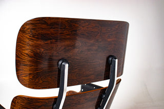 2nd Generation Eames Lounge Chair and Ottoman in Rosewood by Herman Miller (model 670/671) Avalible for Custom Leather Choice