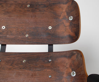2nd Generation Eames Lounge Chair and Ottoman in Rosewood by Herman Miller (model 670/671) Avalible for Custom Leather Choice