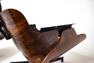 2nd Generation Eames Lounge Chair and Ottoman in Rosewood by Herman Miller (model 670/671) Avalible for Custom Leather Choice