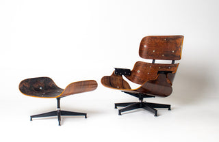 2nd Generation Eames Lounge Chair and Ottoman in Rosewood by Herman Miller (model 670/671) Avalible for Custom Leather Choice