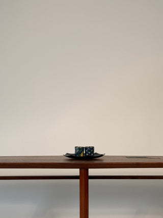 Edward Wormley Janas Coffee Table with Tiffany Glass Tiles for Dunbar