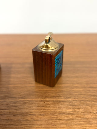 Annemarie Davidson Ghostline Enamel and Wood Lighter and Box