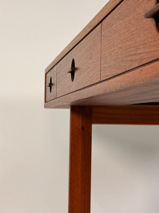 - Peter Lovig Mid Century Danish Teak Flip Top Desk