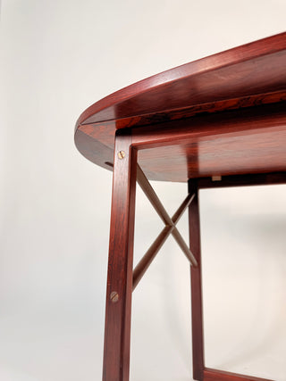 Bar tray table Svend Langkilde  in Rosewood for Illums Bolighus in Denmark