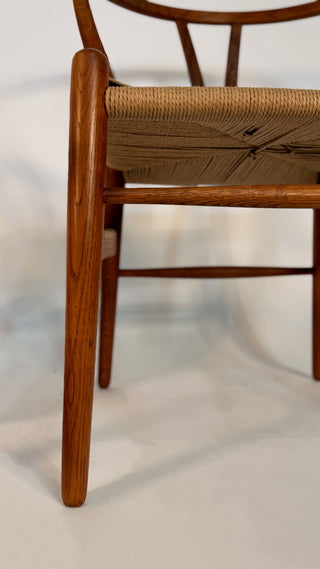 Pair of  Vintage Hans Wegner Wishbone Chairs for Carl Hansen