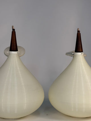 Pair of pendant lights by Yasha Heifetz for The Heifetz Company c.1950s