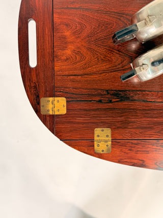 Bar tray table Svend Langkilde  in Rosewood for Illums Bolighus in Denmark