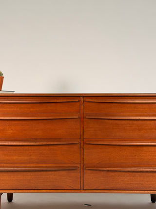 Danish Modern 8 Drawer Dresser by Lyby Mobler