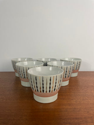 Set of 6 Kutani Chawanmushi