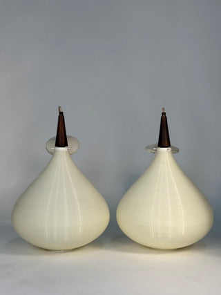 Pair of pendant lights by Yasha Heifetz for The Heifetz Company c.1950s