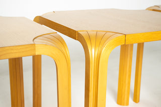 Alvar Aalto Model X601 “Fan Leg” Side Table for Artek, Finland,  (3 available)