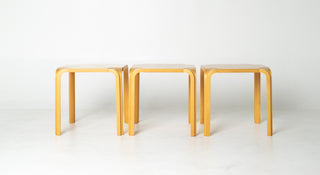Alvar Aalto Model X601 “Fan Leg” Side Table for Artek, Finland,  (3 available)