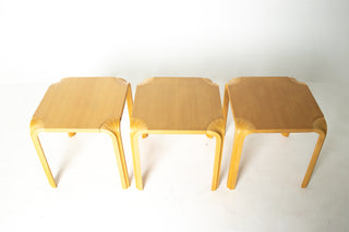 Alvar Aalto Model X601 “Fan Leg” Side Table for Artek, Finland,  (3 available)