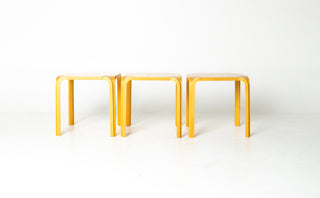Alvar Aalto Model X601 “Fan Leg” Side Table for Artek, Finland,  (3 available)