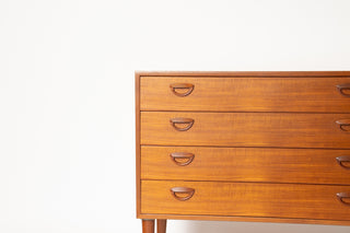 Kai Kristiansen Teak 4 Drawer Dresser, for Feldballes Møbelfabrik