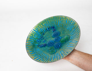 Extra Large Annemarie Davidson “Ghostline” Enamel Plate, California, 1960s