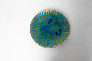 Extra Large Annemarie Davidson “Ghostline” Enamel Plate, California, 1960s