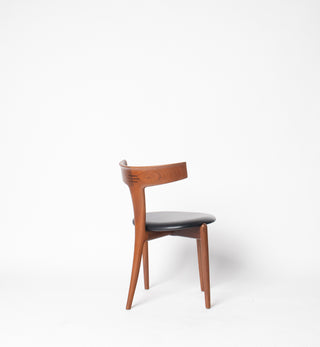 Rare Set of 4 Teak Dining Chairs by Palle Petersen & Erik Andersen, Denmark Circa 1950's