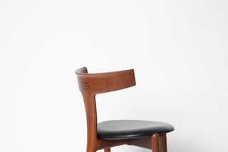 Rare Set of 4 Teak Dining Chairs by Palle Petersen & Erik Andersen, Denmark Circa 1950's