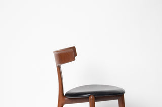 Rare Set of 4 Teak Dining Chairs by Palle Petersen & Erik Andersen, Denmark Circa 1950's