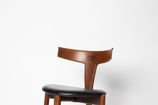 Rare Set of 4 Teak Dining Chairs by Palle Petersen & Erik Andersen, Denmark Circa 1950's