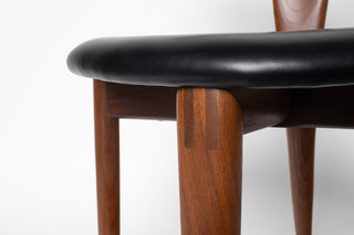 Rare Set of 4 Teak Dining Chairs by Palle Petersen & Erik Andersen, Denmark Circa 1950's