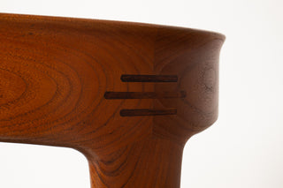 Rare Set of 4 Teak Dining Chairs by Palle Petersen & Erik Andersen, Denmark Circa 1950's