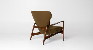 Rare Ib Kofod Larsen Wingback Lounge for Selig