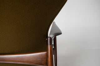 Rare Ib Kofod Larsen Wingback Lounge for Selig