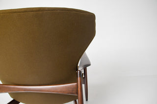 Rare Ib Kofod Larsen Wingback Lounge for Selig