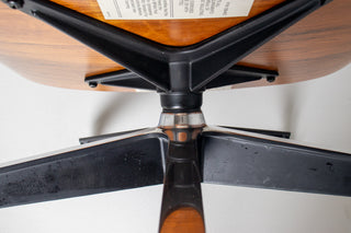 3rd Generation Eames Lounge Chair in Brazilian Rosewood and New Moss Green Leather