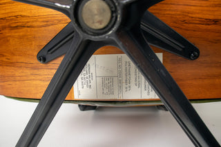 3rd Generation Eames Lounge Chair in Brazilian Rosewood and New Moss Green Leather