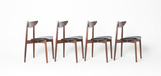 Set of Four Rosewood Dining Chairs by Harry Østergaard for  Randers Møbelfabrik – Danish Modern Elegance