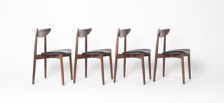 Set of Four Rosewood Dining Chairs by Harry Østergaard for  Randers Møbelfabrik – Danish Modern Elegance