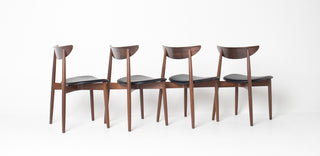 Set of Four Rosewood Dining Chairs by Harry Østergaard for  Randers Møbelfabrik – Danish Modern Elegance