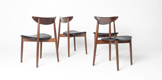Set of Four Rosewood Dining Chairs by Harry Østergaard for  Randers Møbelfabrik – Danish Modern Elegance