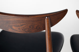 Set of Four Rosewood Dining Chairs by Harry Østergaard for  Randers Møbelfabrik – Danish Modern Elegance