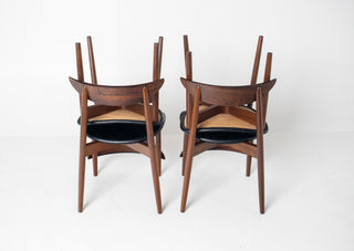 Set of Four Rosewood Dining Chairs by Harry Østergaard for  Randers Møbelfabrik – Danish Modern Elegance