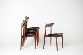 Set of Four Rosewood Dining Chairs by Harry Østergaard for  Randers Møbelfabrik – Danish Modern Elegance