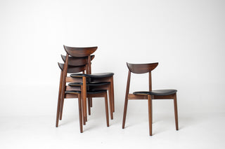 Set of Four Rosewood Dining Chairs by Harry Østergaard for  Randers Møbelfabrik – Danish Modern Elegance