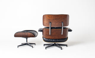 3rd  Generation  Eames Lounge Chair and Ottoman in Rosewood